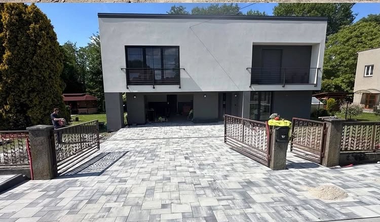 Driveway after