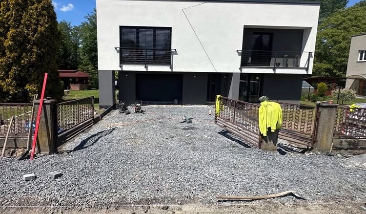 Driveway before