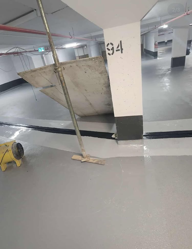 Commercial floor coating